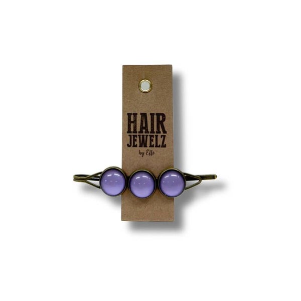 Hairjewelz color clip triple Lila