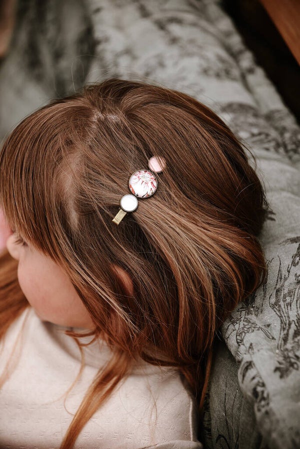 Hairjewelz color clip alligator Naturel Pastel