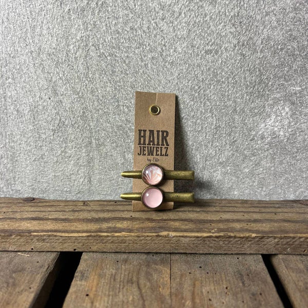 Hairjewelz color clip alligator mini Naturel Pastel