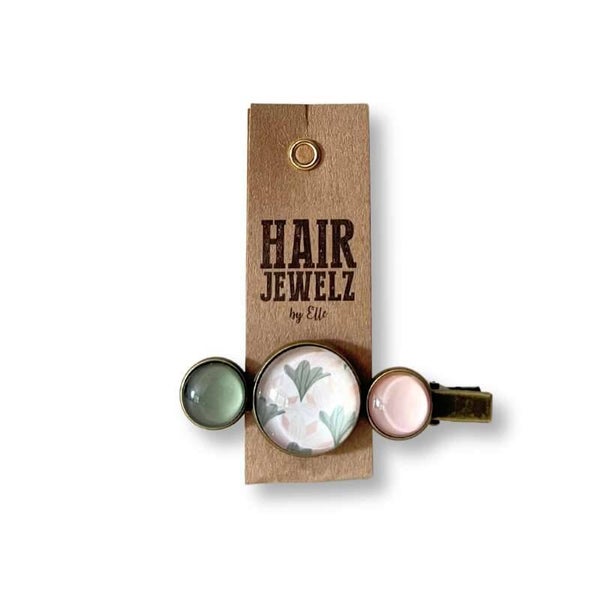 Hairjewelz color clip alligator Pastel Lotus