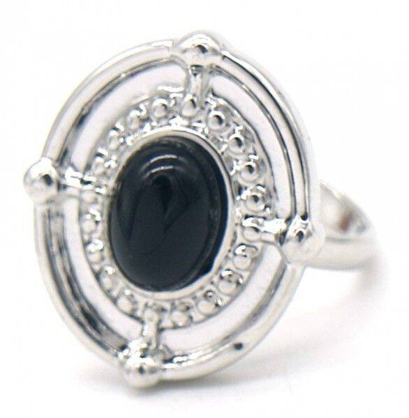 Ring black stone