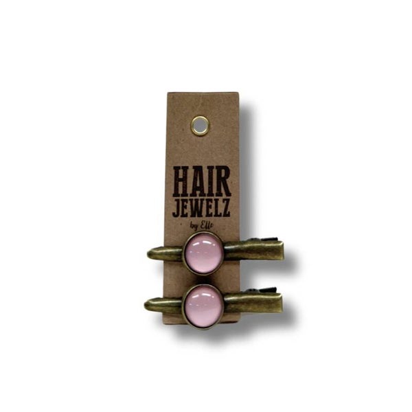 Hairjewelz color clip alligator mini Rose