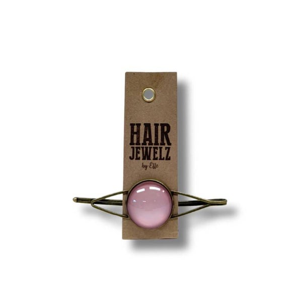 Hairjewelz color clip single Rose