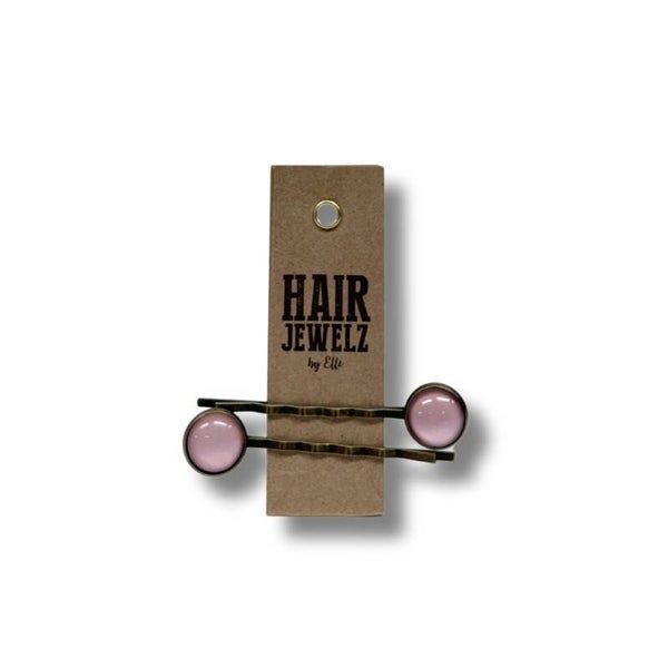 Hairjewelz color clip slide Rose