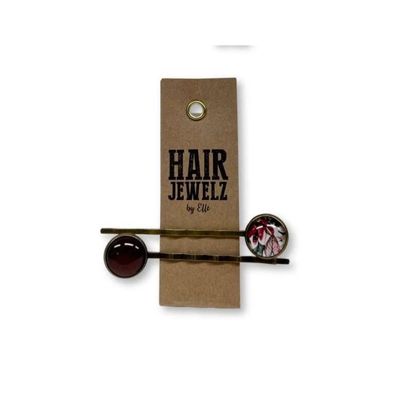 Hairjewelz color clip slide Tropical