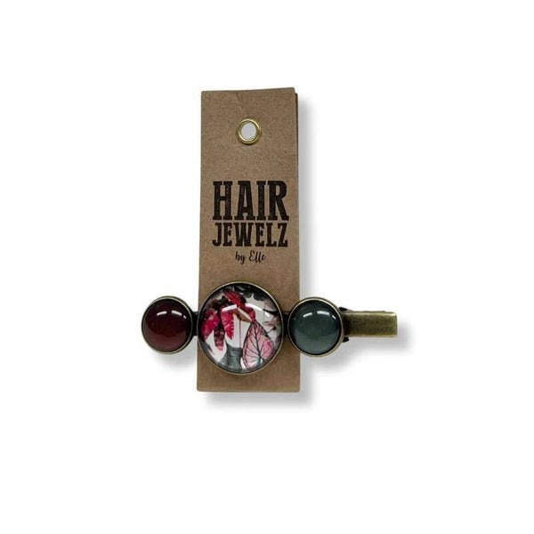 Hairjewelz color clip alligator Tropical