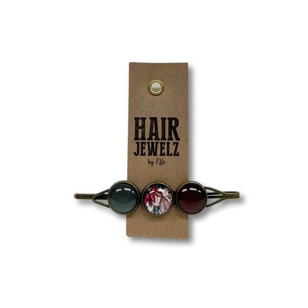 Hairjewelz color clip triple Tropical