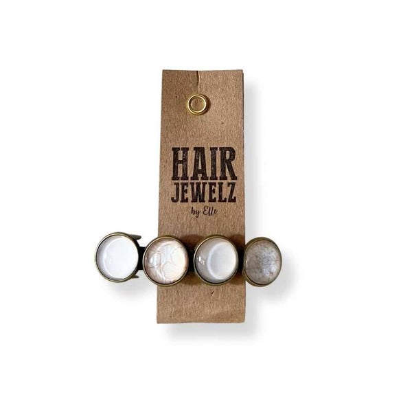 Hairjewelz color clip original White Sand