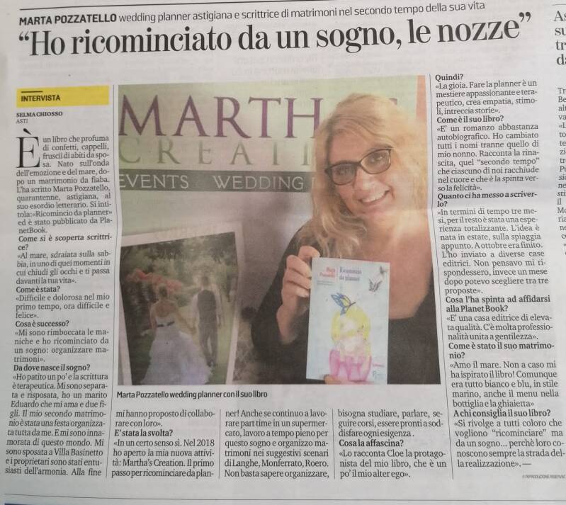 Articolo "Ricomincio da planner" 2020