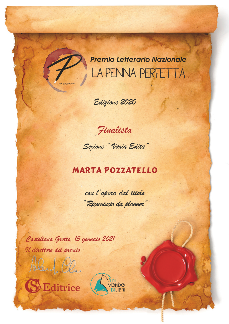 Finalista Premio la penna perfetta 