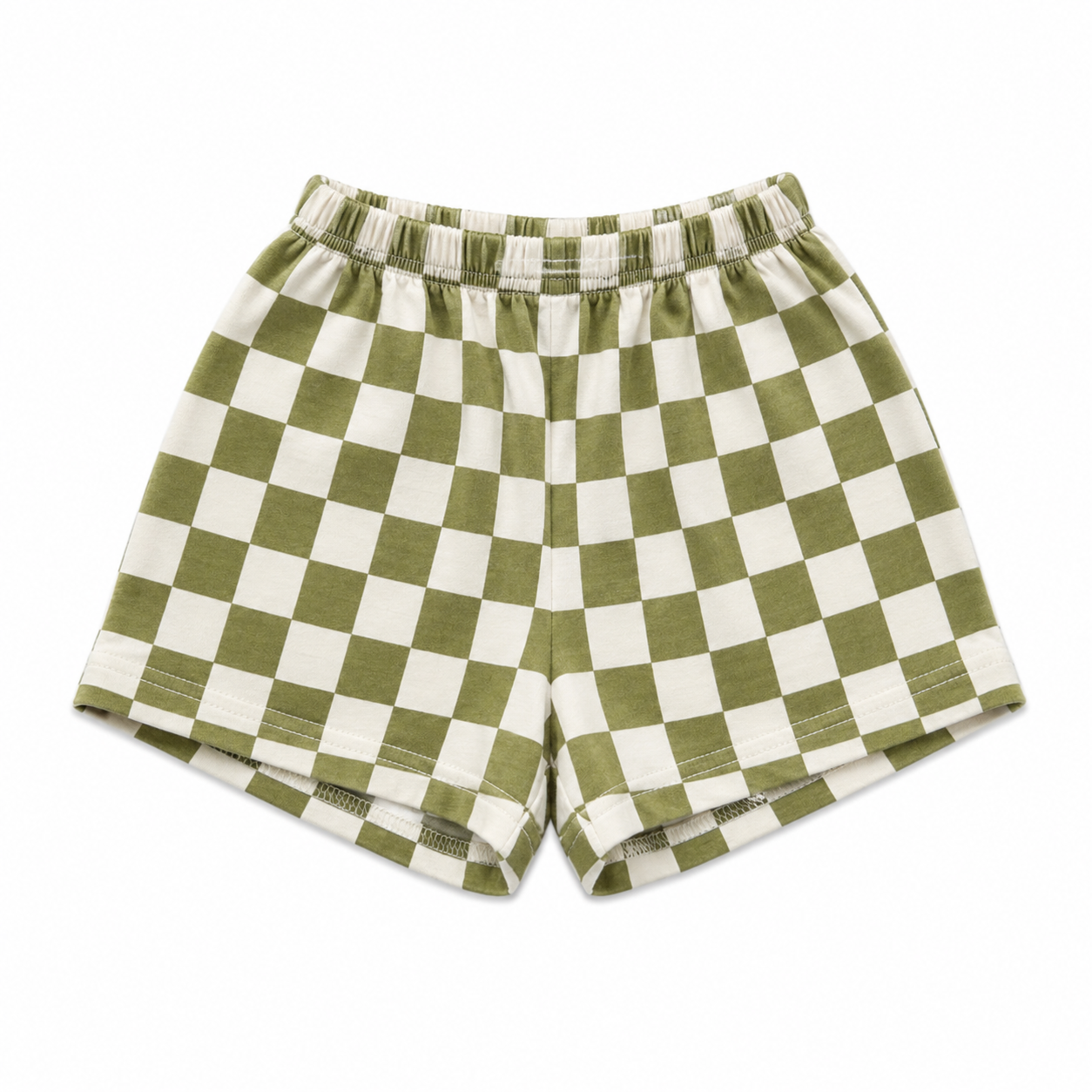 Check pants green