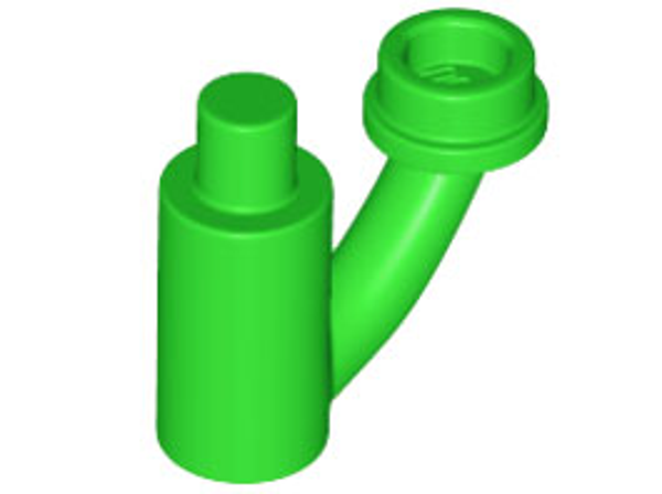 ID item:1566, Plant Stem / Stalk with Bar, Bar Holder, and Hollow Stud, Bright Green
