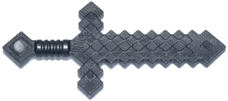 ID item:18787 , Weapon Sword Pixelated, Pearl Dark Gray