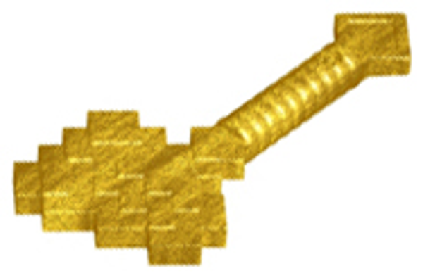 ID item:18788, Utensil Axe, Pixelated, Pearl Gold