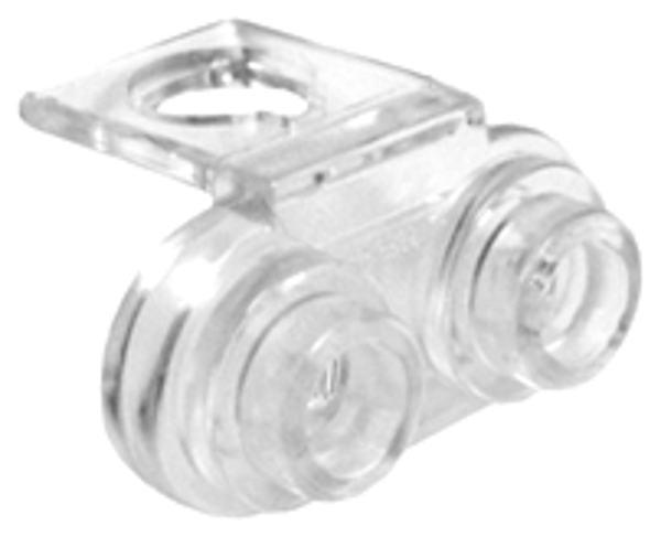 ID item:18986, Minifigure Neck Bracket, Trans Clear