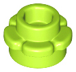 ID item:24866 Plate, Round 1 x 1 with Flower Edge, Lime