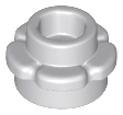 ID item:24866 Plate, Round 1 x 1 with Flower Edge, Light Bluish Gray