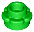ID item:24866 Plate, Round 1 x 1 with Flower Edge, Bright Green