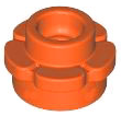 ID item:24866, Plate, Round 1 x 1 with Flower Edge, Reddish Orange