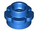 ID item:24866, Plate, Round 1 x 1 with Flower Edge, Blue