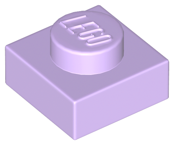 ID item:3024, Plate 1 x 1, Lavender