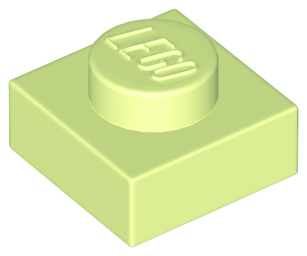 ID item:3024, Plate 1 x 1, Yellowish Green