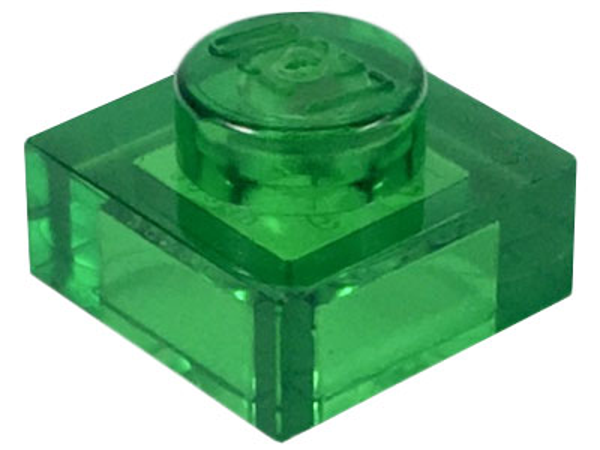 ID item:3024, Plate 1 x 1, Trans Green