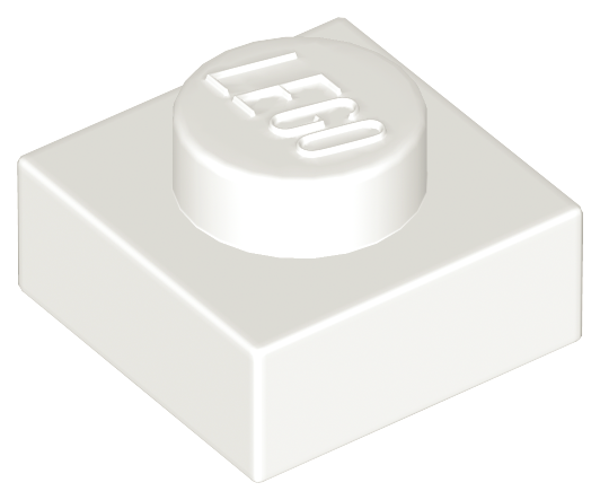 ID item:3024, Plate 1 x 1, White