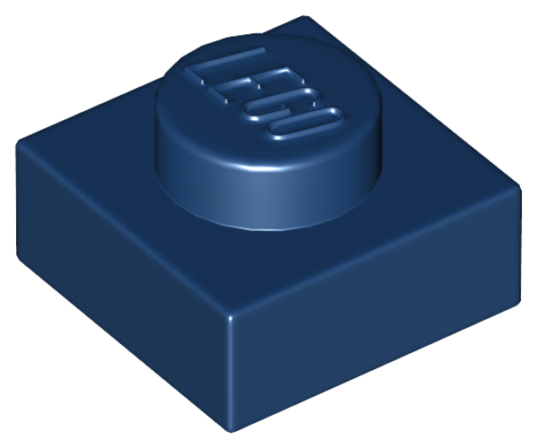 ID item:3024, Plate 1 x 1, Dark Blue