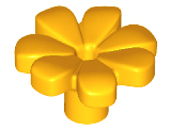 ID item:32606, Plant Flower with Bar and Small Pin Hole, Bright Light Orange