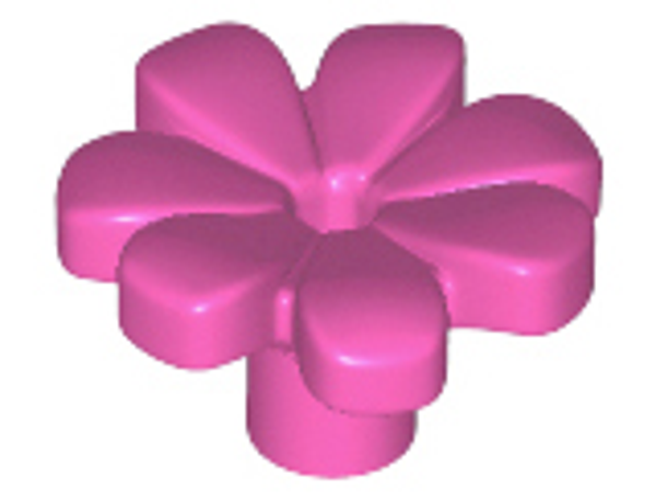ID item:32606, Plant Flower with Bar and Small Pin Hole, Dark Pink