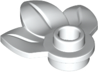 ID item:32607, Plant Plate, Round 1 x 1 with 3 Layered Leaves, White
