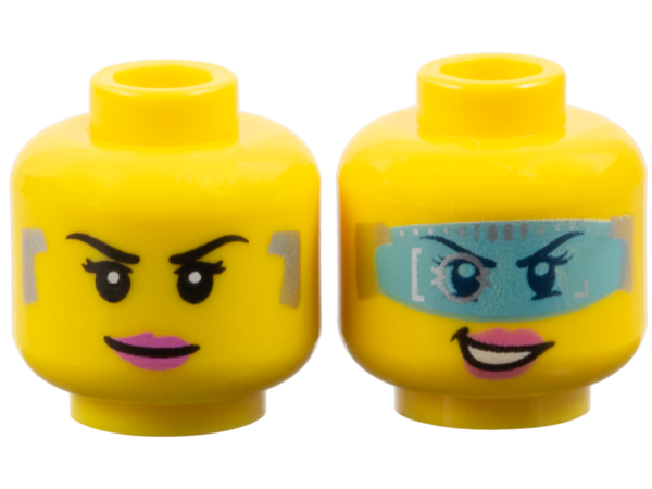 ID item:3626pb1284, Head Dual Sided Female, Yellow