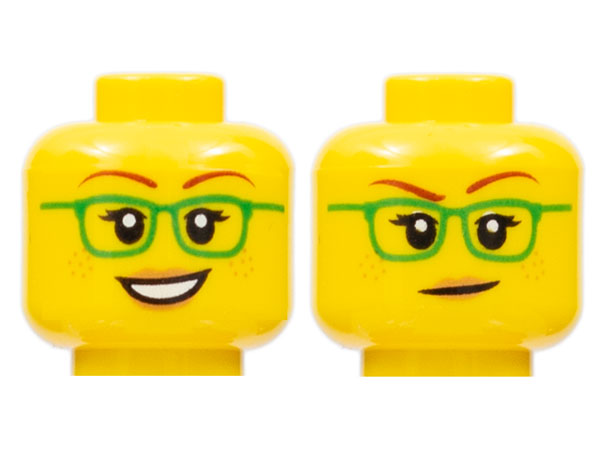 ID item:3626pb2377 , Head Dual Sided Female, Yellow