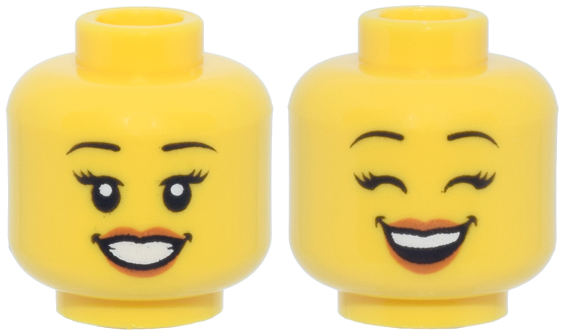 ID item:3626pb2379, Head Dual Sided Female, Yellow