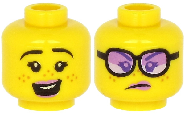 ID item:3626pb2635, Head Dual Sided Female, Yellow