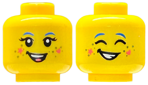 ID item:3626pb3428, Head Dual Sided Female, Yellow