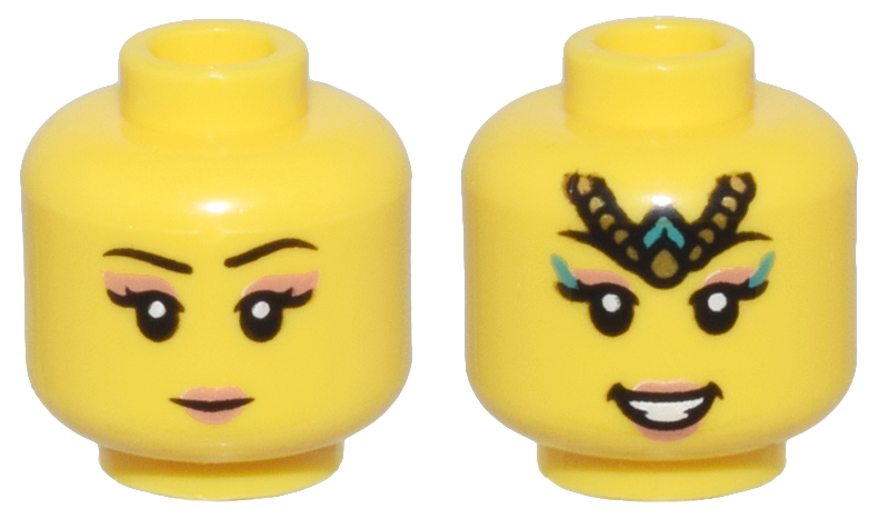 ID item:3626pb3501, Head Dual Sided Female, Yellow