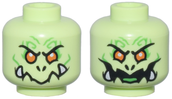 ID item:3626pb3632, Head Dual Sided Alien Demon,
