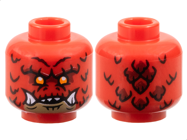 ID item:3626pb3783, Head Alien Dragon, Red
