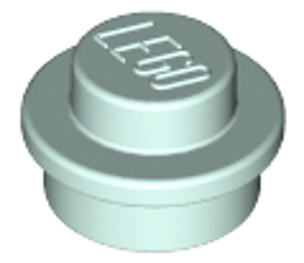 ID item:4073 Plate, Round 1 x 1 Light Agua