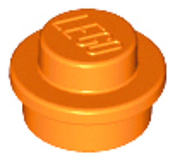 ID item:4073 Plate, Round 1 x 1 Orange