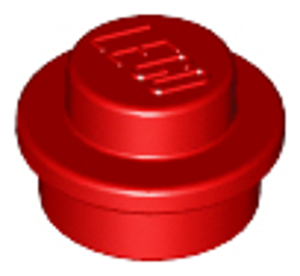 ID item:4073 Plate, Round 1 x 1 Red