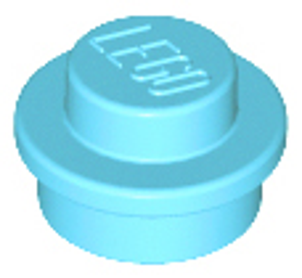 ID item:4073 Plate, Round 1 x 1 Medium Azur