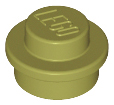 ID item:4073 Plate, Round 1 x 1 Olive Green
