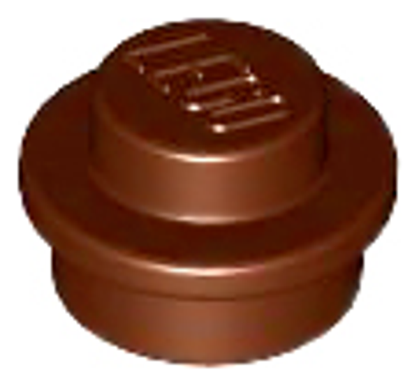 ID item:4073, Plate, Round 1 x 1 Reddish Brown