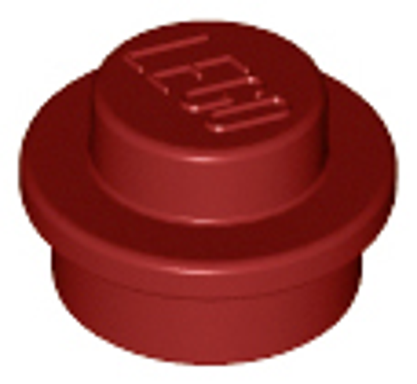 ID item:4073 Plate, Round 1 x 1 Dark Red