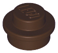 ID item:4073, Plate, Round 1 x 1, Dark Brown