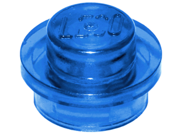 ID item:4073, Plate, Round 1 x 1, Trans Dark Blue