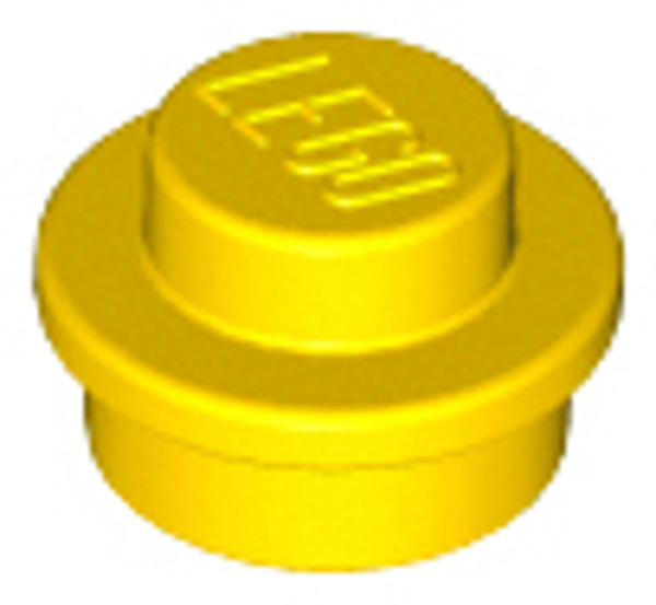 ID item:4073 Plate, Round 1 x 1 Yellow